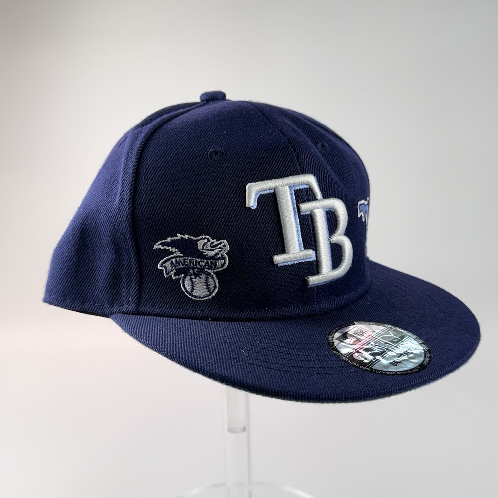 Rare Tampa Bay Rays New‎ Era Navy Identity 9Fifty SnapBack Hat - Picture 8 of 16